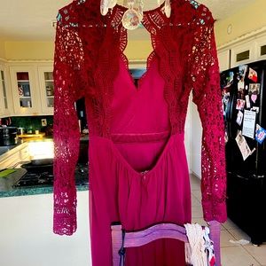 Long sleeve full length BM dress